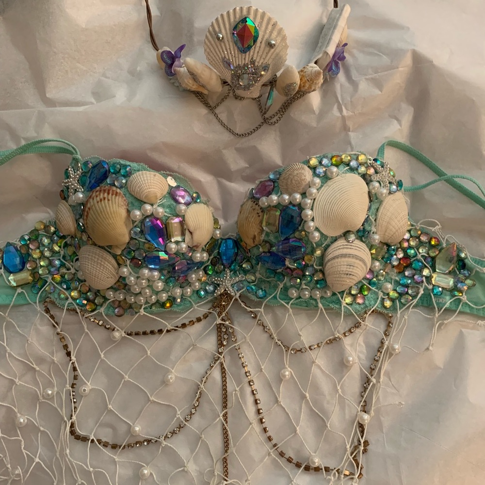 Mermaid Rave Bra & Crown